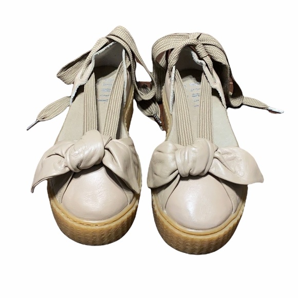 Fenty Puma By Rihanna Bow Creeper Platform Sandals Size 9 - Picture 1 of 6